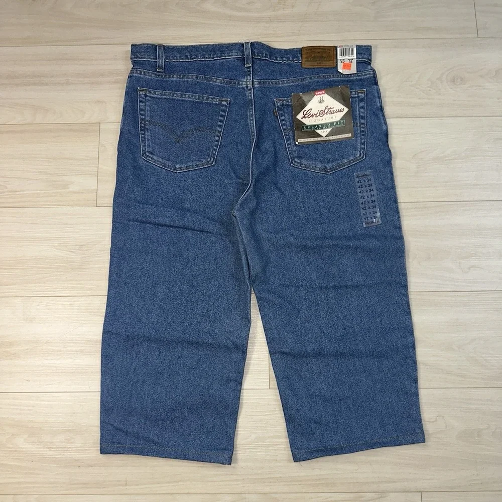 Vintage‎ Levi's 540 Jeans Signature Relaxed Fit Size 42x30 fits 42x20 NEW Capris
